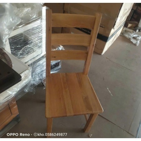 Ghế 3 Nan : 100% Gỗ Sồi + Mặt Ghế Gỗ 